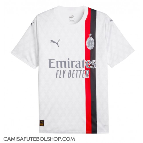 Camisa de time de futebol AC Milan Replicas 2º Equipamento 2023-24 Manga Curta